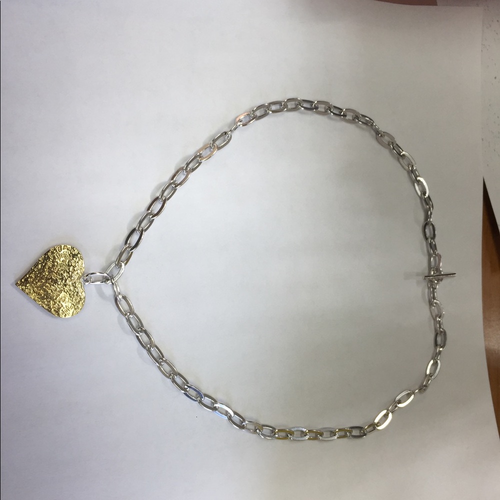 Sterling silver love heart chain